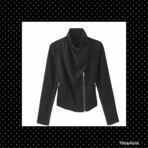 Newport News Riley Black Ponte Moto Jacket 12